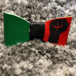 Handmade, Green, Black and Red